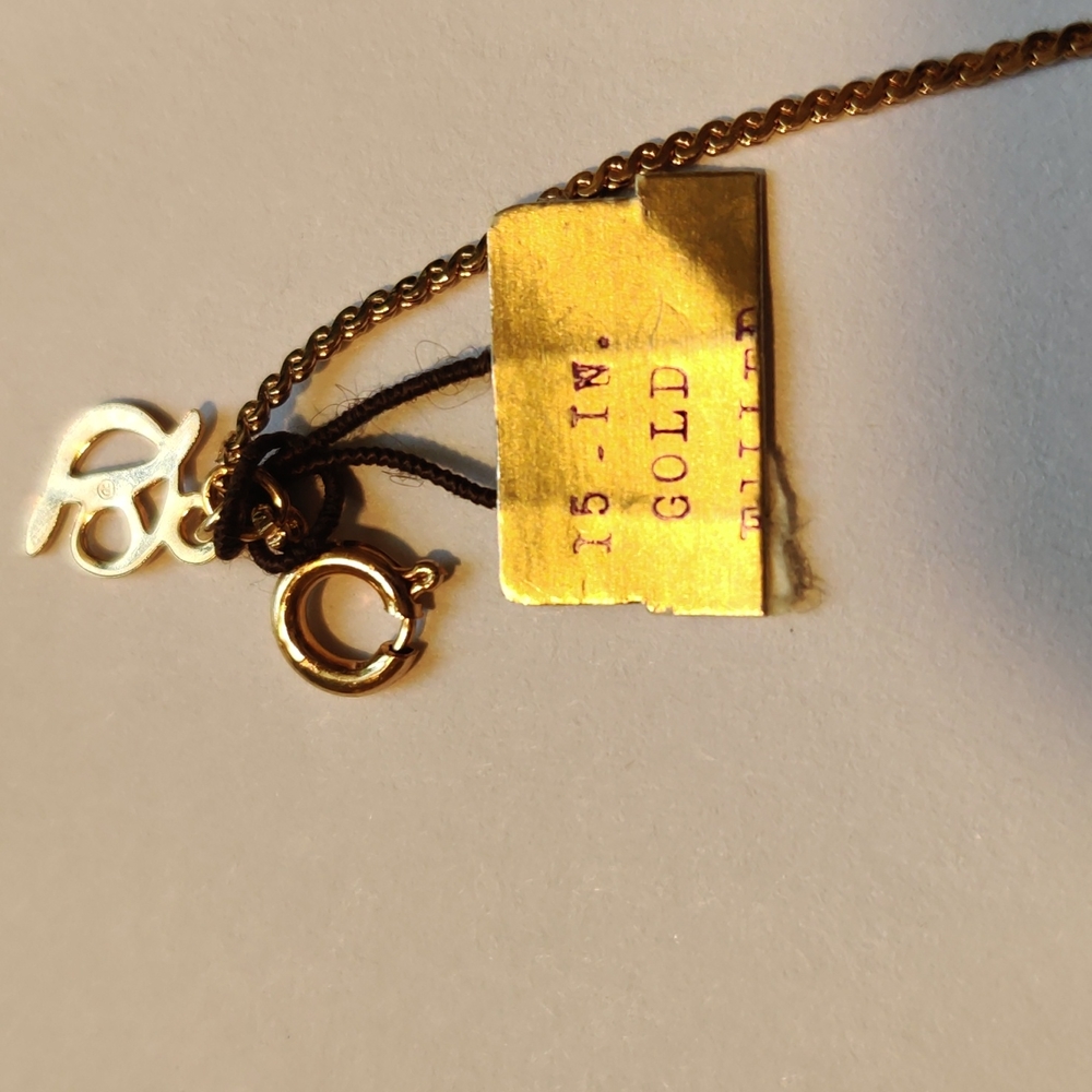 CHRISTIAN DIOR Gold Filled Chain and Pendant - Picture 5 of 9